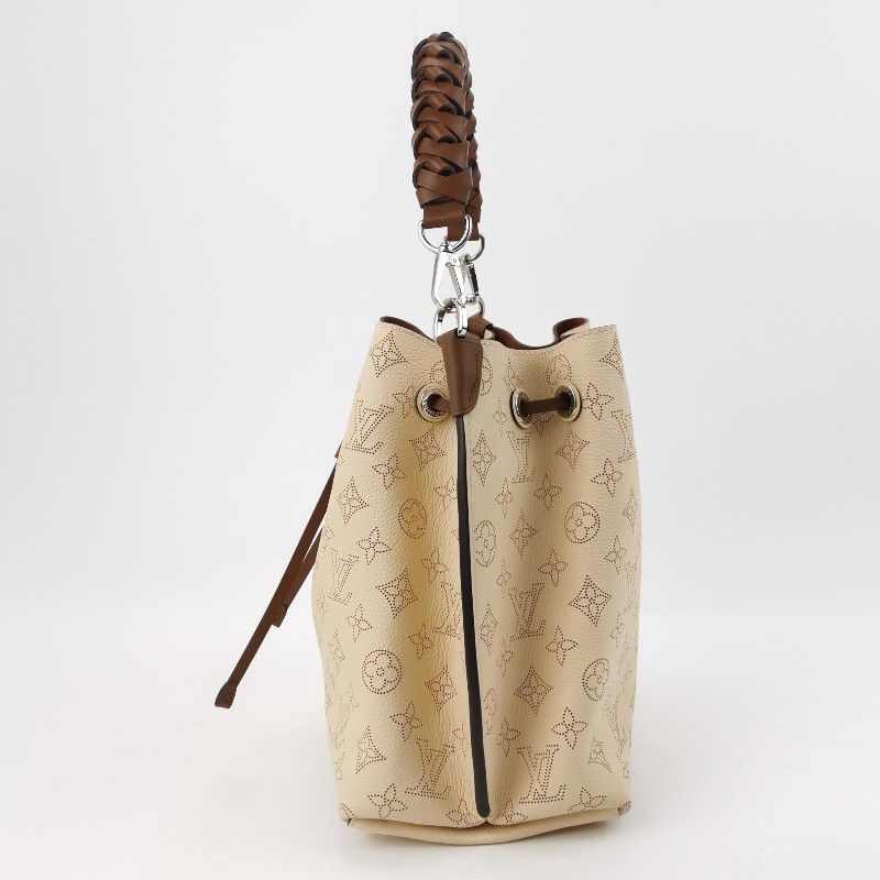 Louis Vuitton (LV) Muria牛皮鏤空Monogram 印花抽繩單肩包手提包晶片款-2