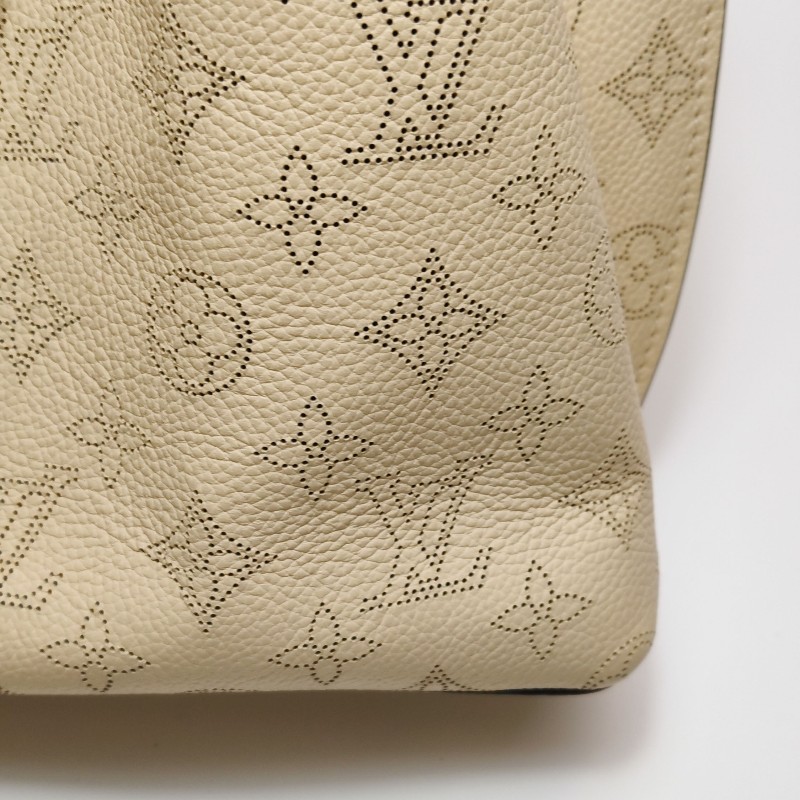 Louis Vuitton (LV) Muria牛皮鏤空Monogram 印花抽繩單肩包手提包晶片款-17