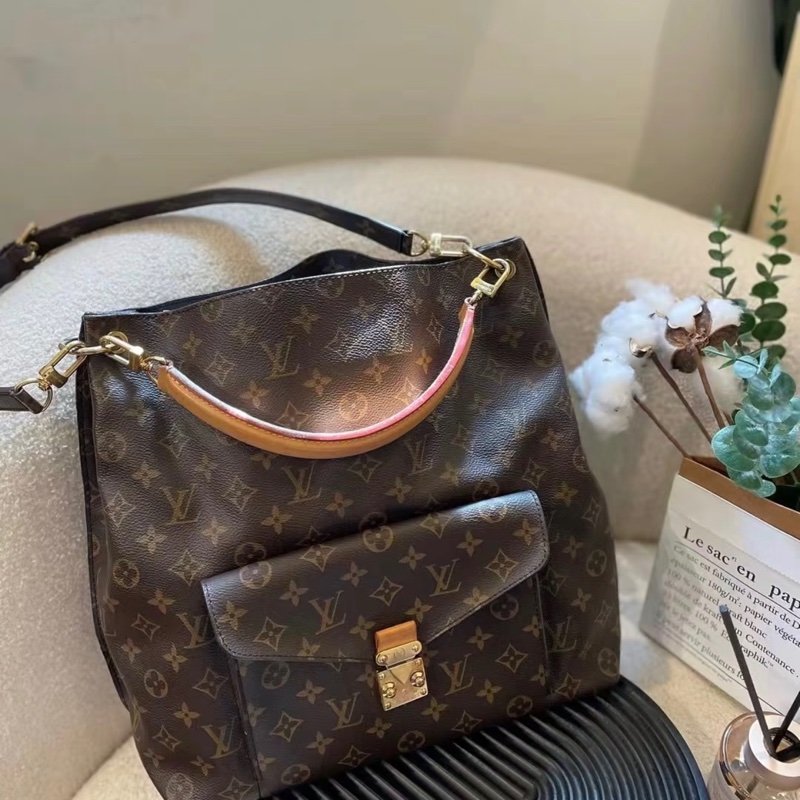 「JL精品代購」9新 lv 老花 metis hobo 單肩包-0