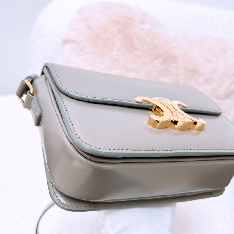 Celine triomphe teen 灰色凱旋門郵差包-3