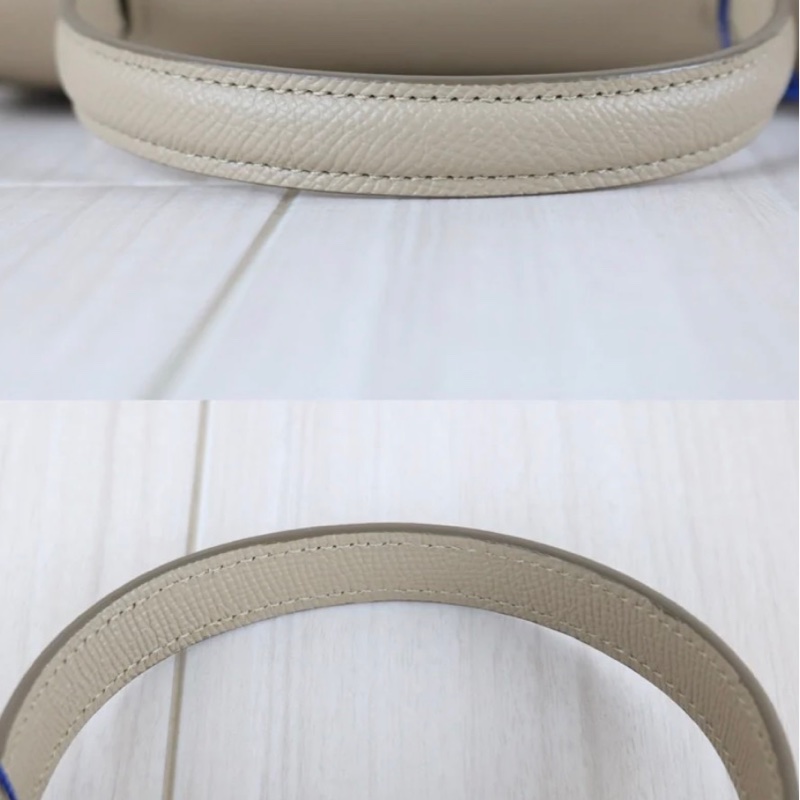 「JL精品代購」98新 CELINE Belt nano 奶茶色鯰魚包-11