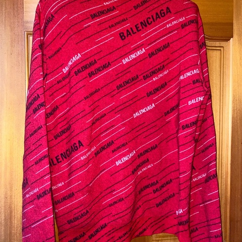 balenciaga巴黎世家毛衣 紅色