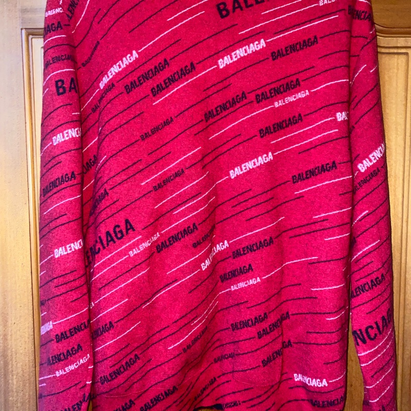 balenciaga巴黎世家毛衣 紅色-1