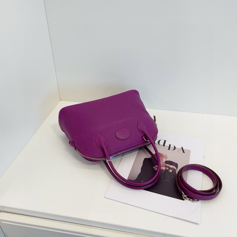 Hermes 愛馬仕 保龄 bolide 27 海葵紫銀扣  手提包肩背包-3