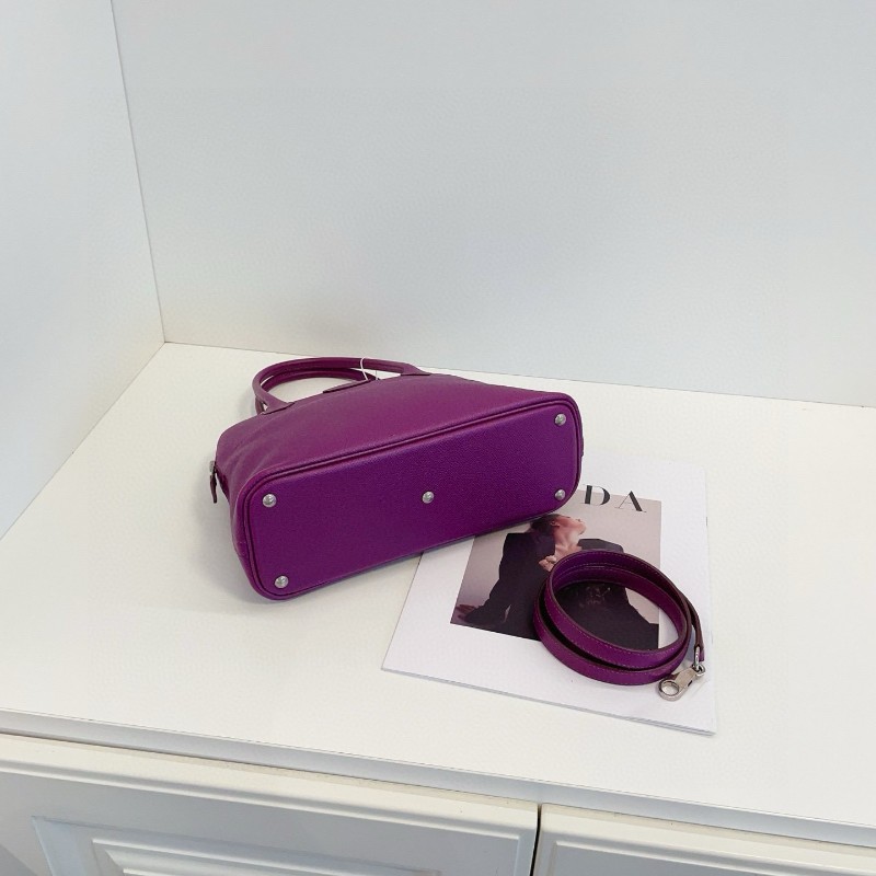 Hermes 愛馬仕 保龄 bolide 27 海葵紫銀扣  手提包肩背包-5