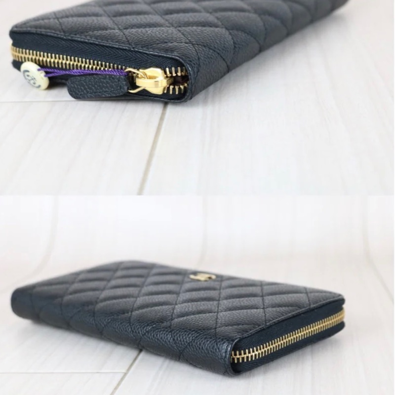 「JL精品代購」極新 Chanel 香奈兒 拉鏈長夾-4