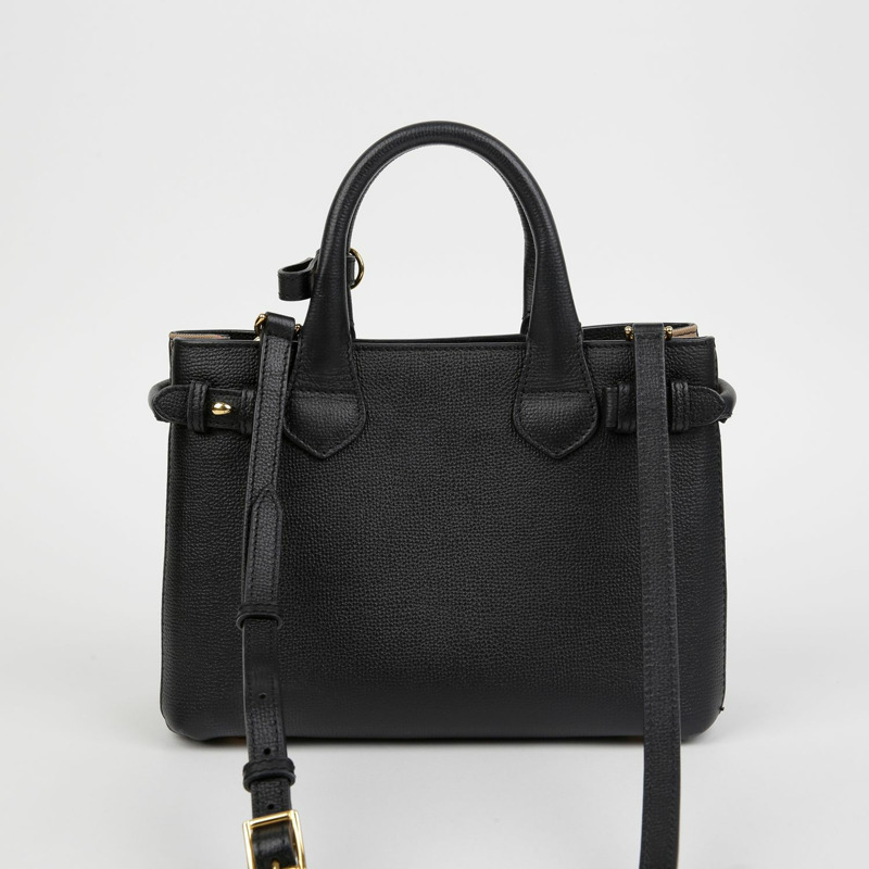 BURBERRY 格紋橫幅小號手提單肩包 4023700-2