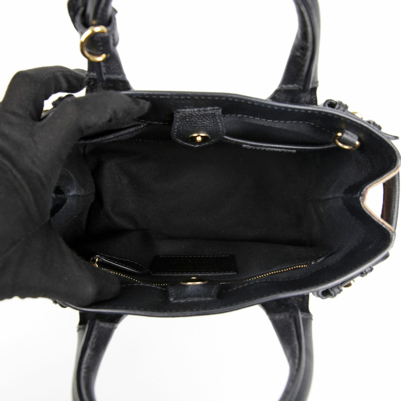 BURBERRY 格紋橫幅小號手提單肩包 4023700-10