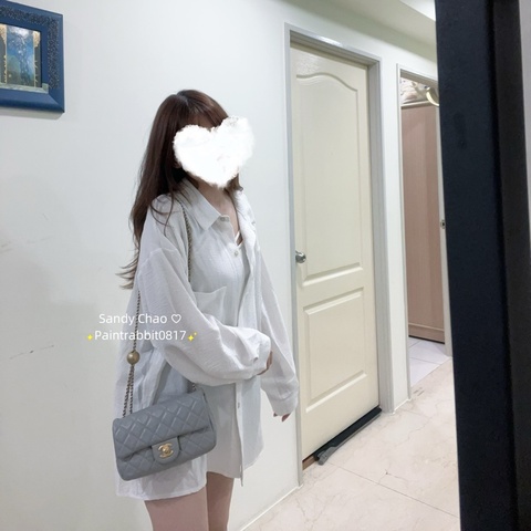 ෆ Chanel 大象灰🐘金球口蓋包