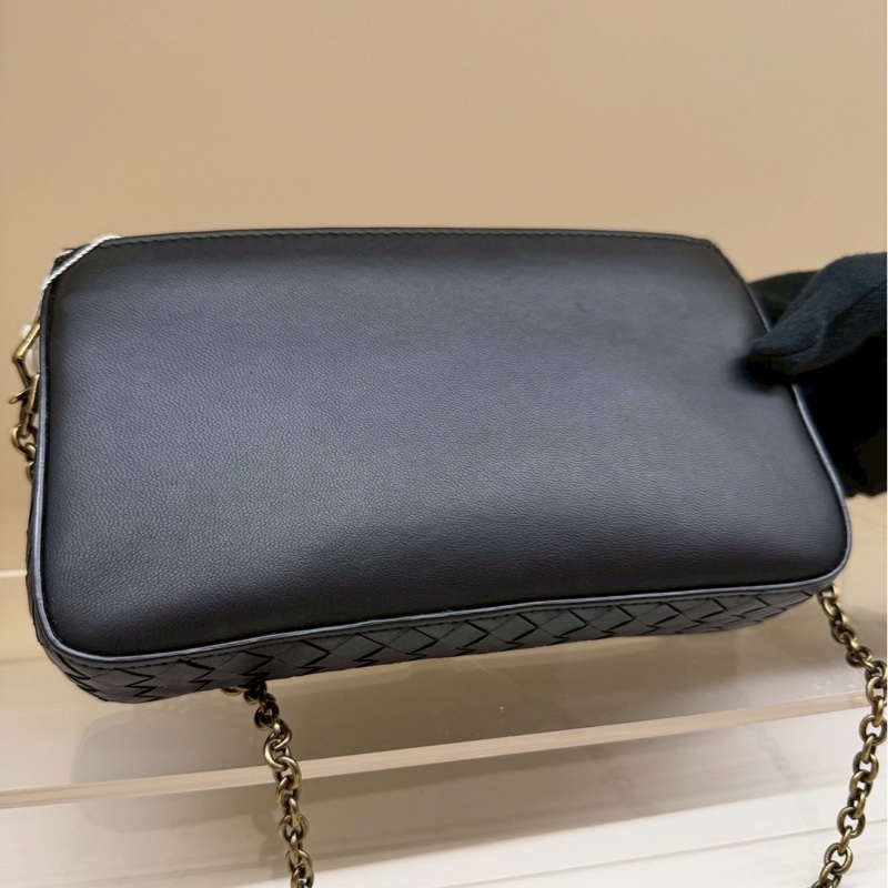 BV 黑色編織鏈條小包-2