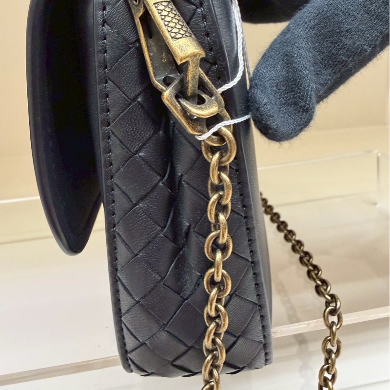 BV 黑色編織鏈條小包-4