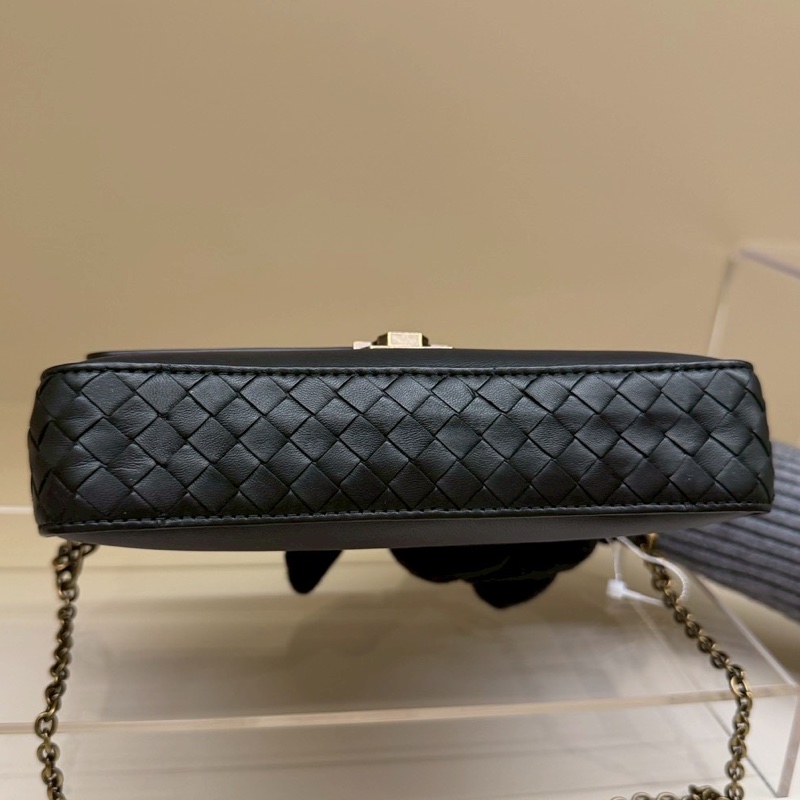 BV 黑色編織鏈條小包-7