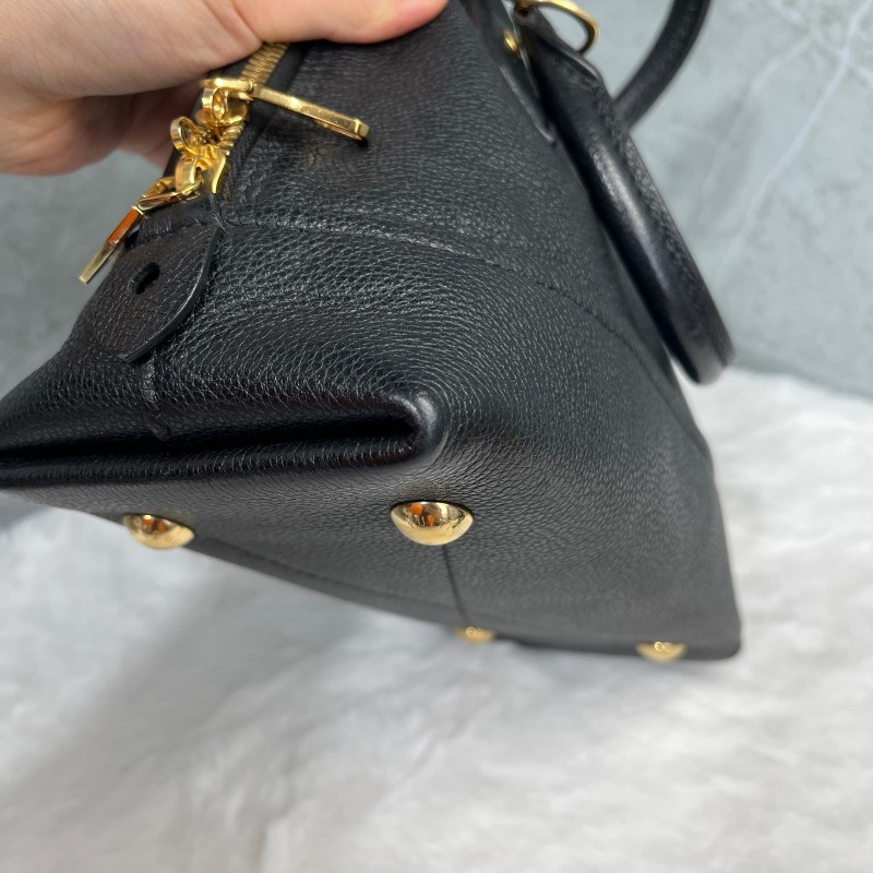 Louis Vuitton Néo Alma Bb M44829 黑色牛皮貝殼包 手提包肩背包-11