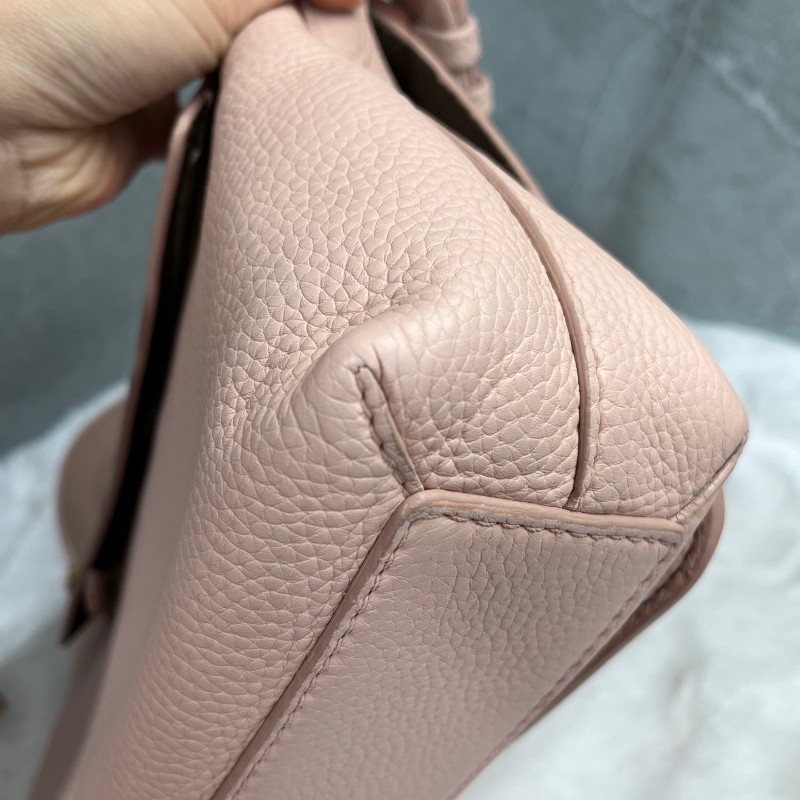 Burberry Burleigh 粉色全皮肩背包斜背包-12