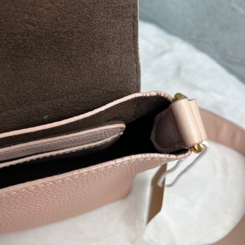 Burberry Burleigh 粉色全皮肩背包斜背包-17