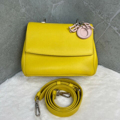 Dior Be Dior 黃色全皮手提包 肩背包