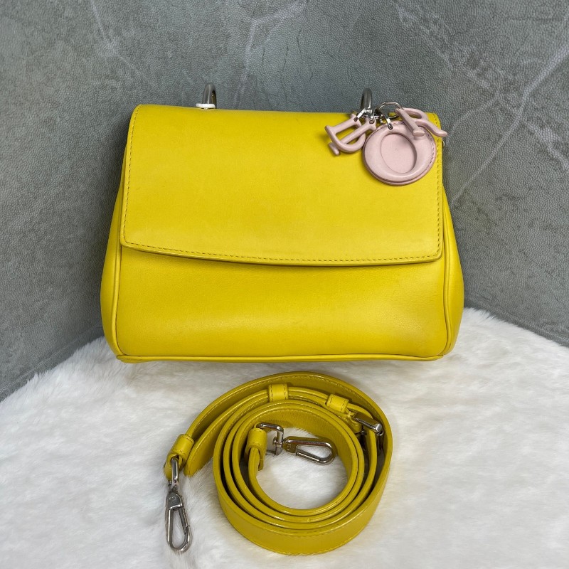 Dior Be Dior 黃色全皮手提包 肩背包-0