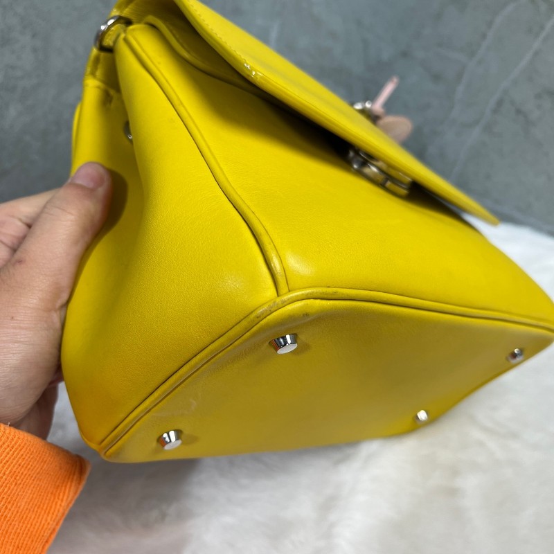 Dior Be Dior 黃色全皮手提包 肩背包-12
