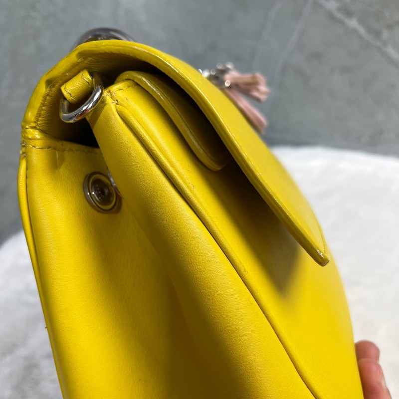 Dior Be Dior 黃色全皮手提包 肩背包-14