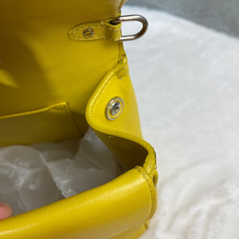 Dior Be Dior 黃色全皮手提包 肩背包-18