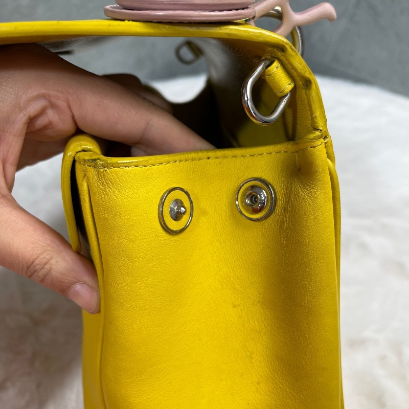 Dior Be Dior 黃色全皮手提包 肩背包-20