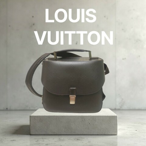 ㊣✨Louis Vuitton✨（附防塵袋）路易威登 LV 可可色 壓紋 老花 壓釦 相機包 肩背包/二手精品/二手包/保證正品🌳二手樹屋🌳