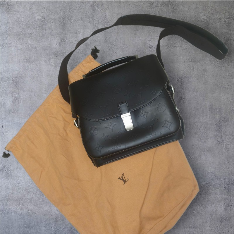 ㊣✨Louis Vuitton✨(附防塵袋)路易威登 LV 可可色 壓紋 老花 壓釦 相機包 肩背包/二手精品/二手包/保證正品🌳二手樹屋🌳-1