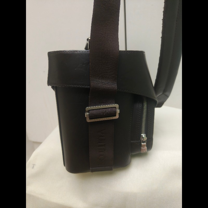 ㊣✨Louis Vuitton✨(附防塵袋)路易威登 LV 可可色 壓紋 老花 壓釦 相機包 肩背包/二手精品/二手包/保證正品🌳二手樹屋🌳-5