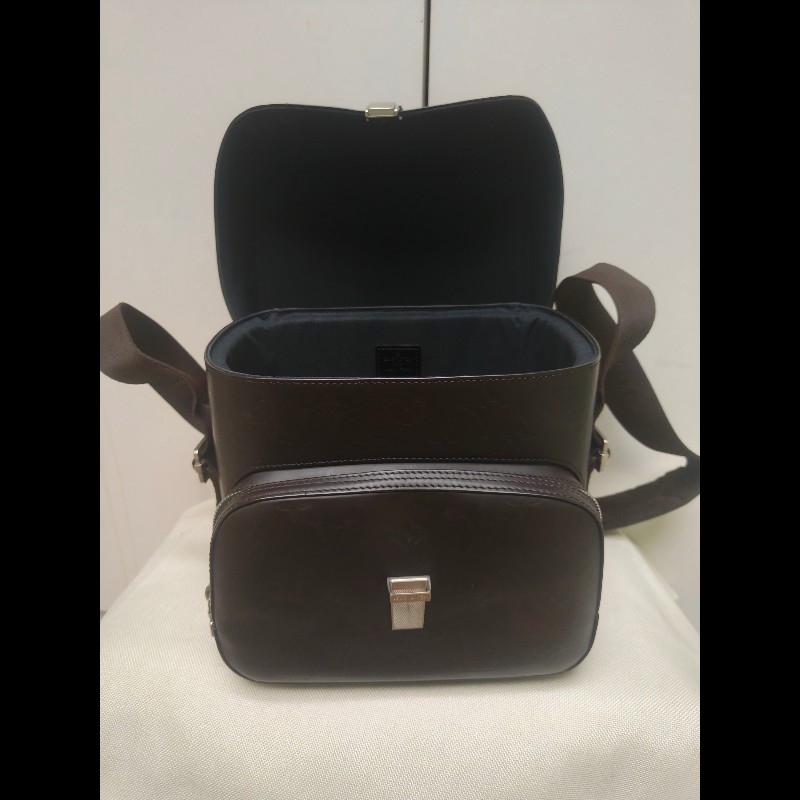 ㊣✨Louis Vuitton✨(附防塵袋)路易威登 LV 可可色 壓紋 老花 壓釦 相機包 肩背包/二手精品/二手包/保證正品🌳二手樹屋🌳-42