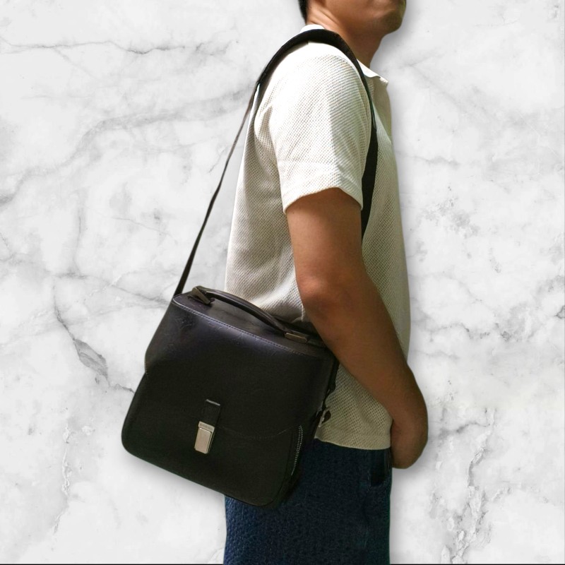 ㊣✨Louis Vuitton✨(附防塵袋)路易威登 LV 可可色 壓紋 老花 壓釦 相機包 肩背包/二手精品/二手包/保證正品🌳二手樹屋🌳-58