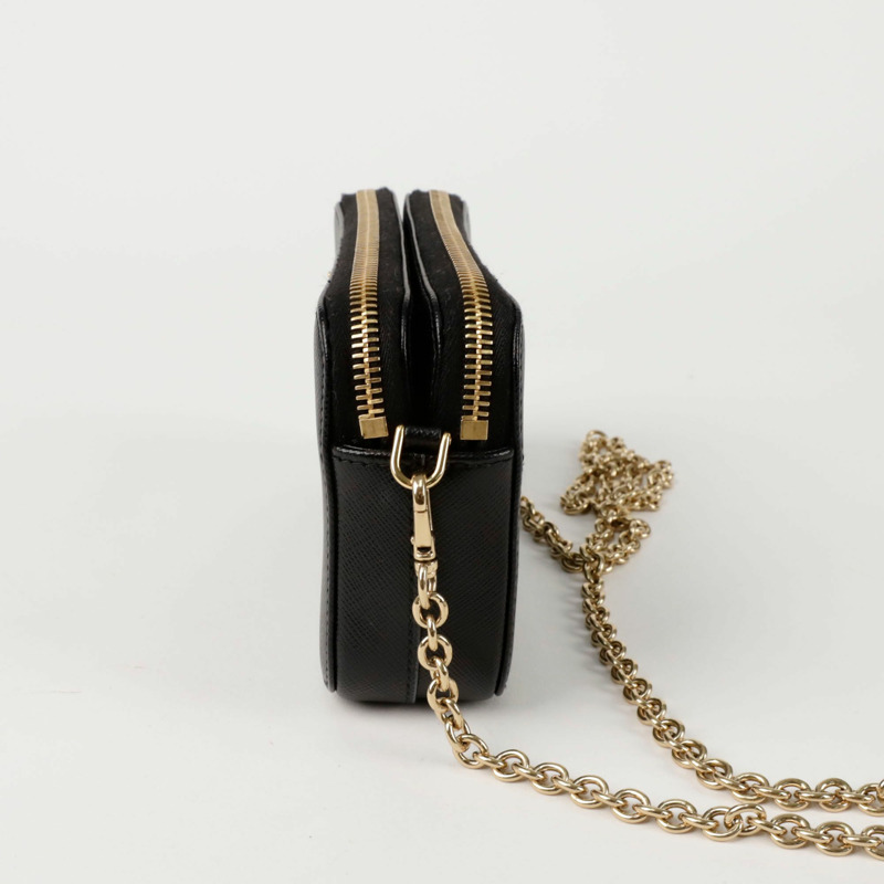 PRADA 1BP024 雙拉鍊 WOC 單肩斜背包-2