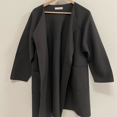 ▪️富貴選物FUGUEI▪️三宅一生ME 立挺面料 鐵灰色大衣外套