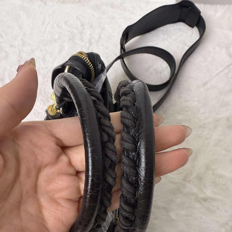 Balenciaga mini24公分經典機車包 黑色-11