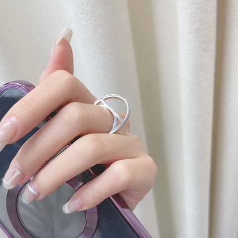 HERMES Chaîne d'Ancre Game 925純銀戒指 XB630