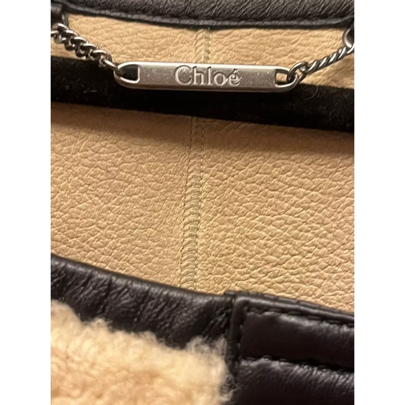 Chloe 皮毛一體皮革無袖夾克-9