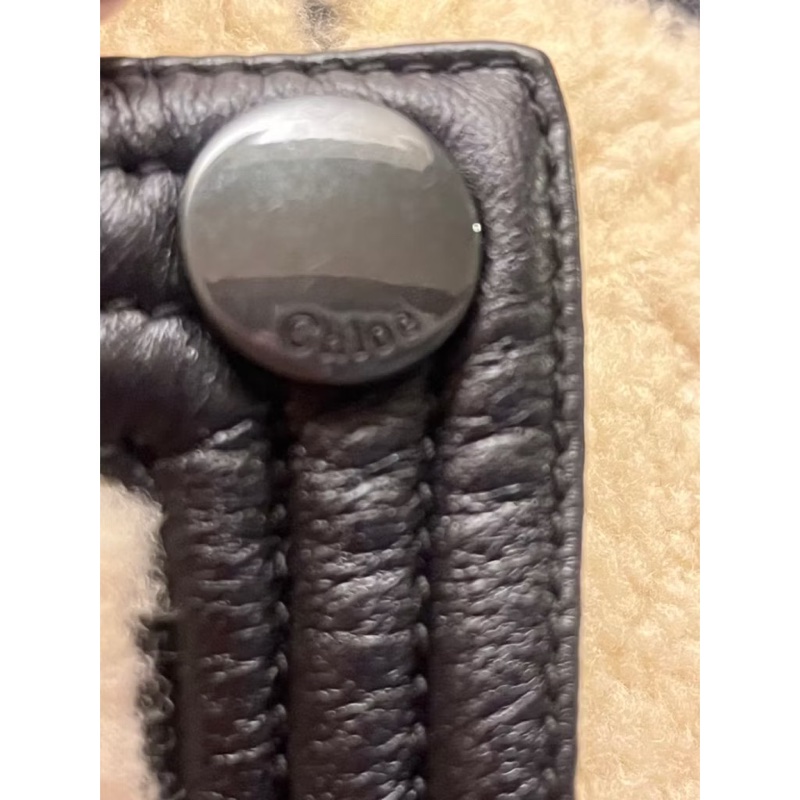 Chloe 皮毛一體皮革無袖夾克-14