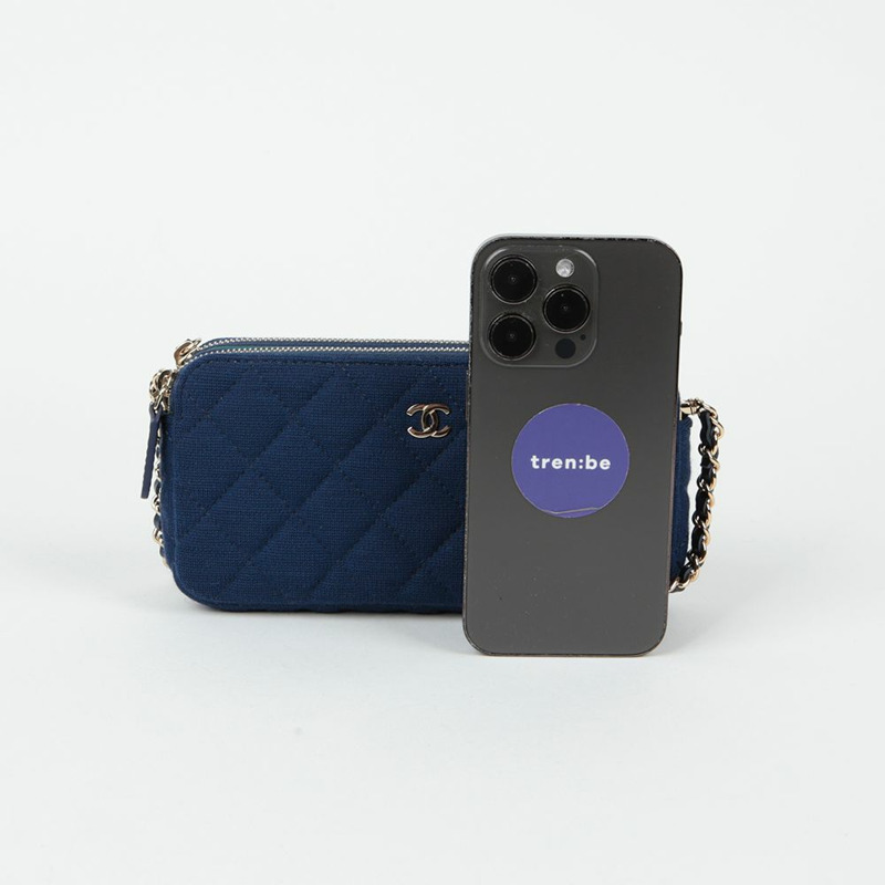 CHANEL A82527 雙拉鍊 WOC 肩斜背包-6