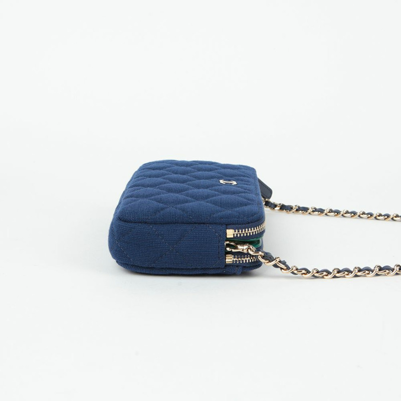 【包稅】CHANEL A82527 雙拉鍊 WOC 肩斜背包-4