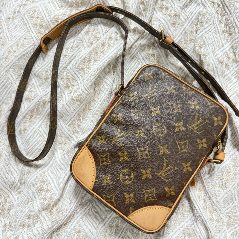 LV經典老花雙層相機包-6