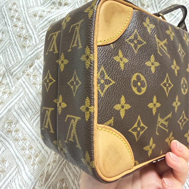 LV經典老花雙層相機包-7