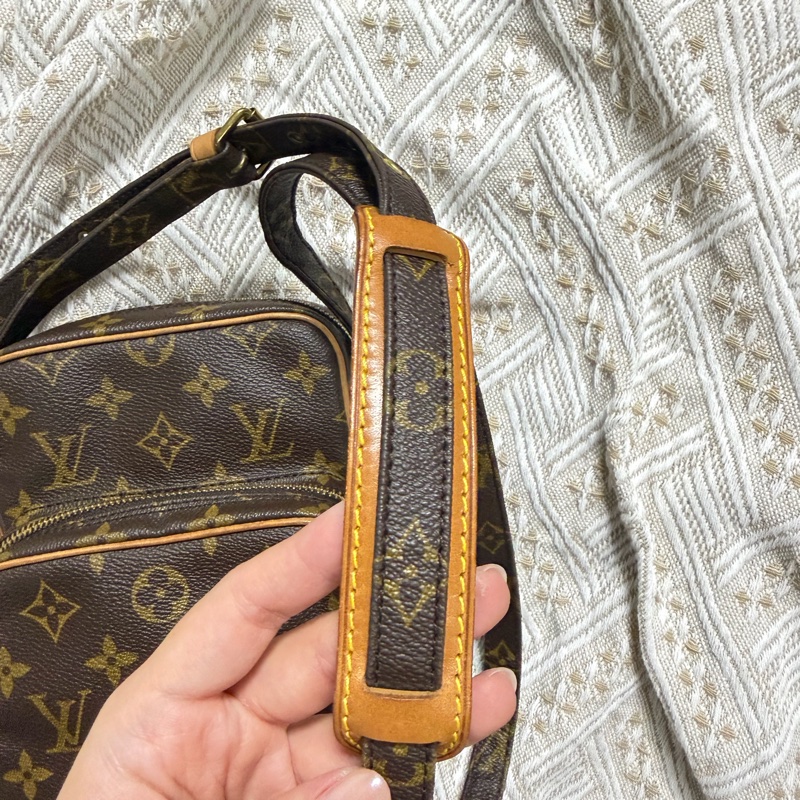 LV經典老花雙層相機包-17