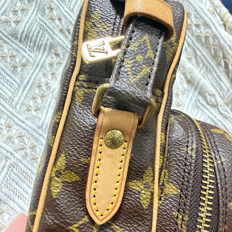 LV經典老花雙層相機包-23