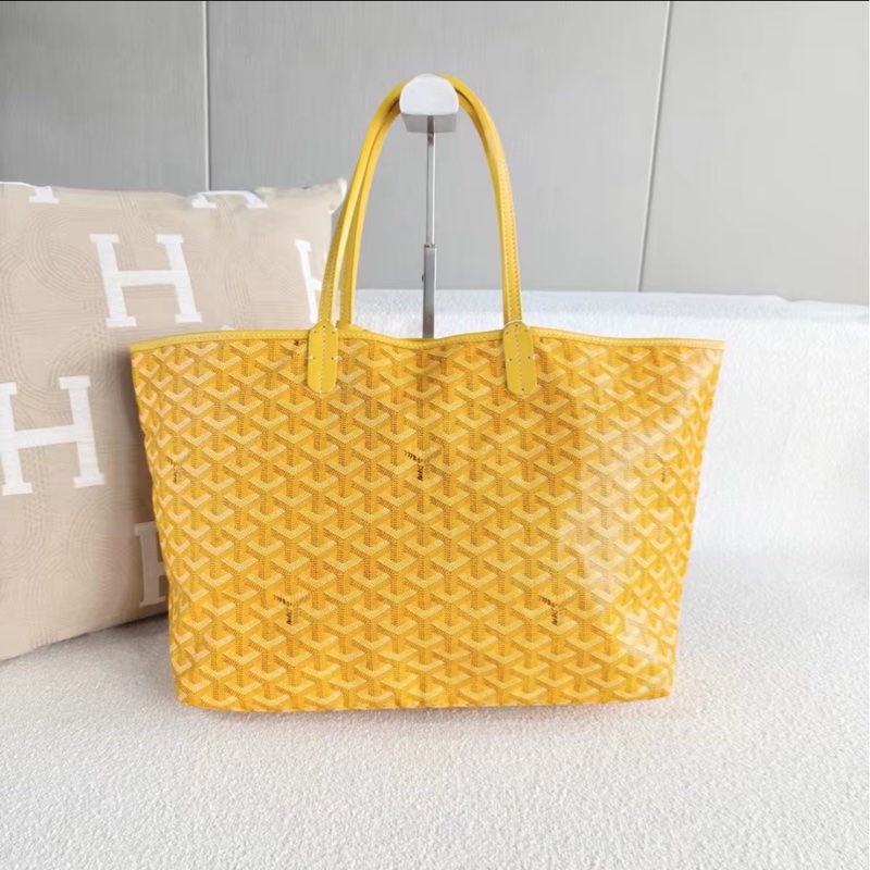 🈶購證99新🆕Goyard戈雅發財黃中號手提包托特包💰-9
