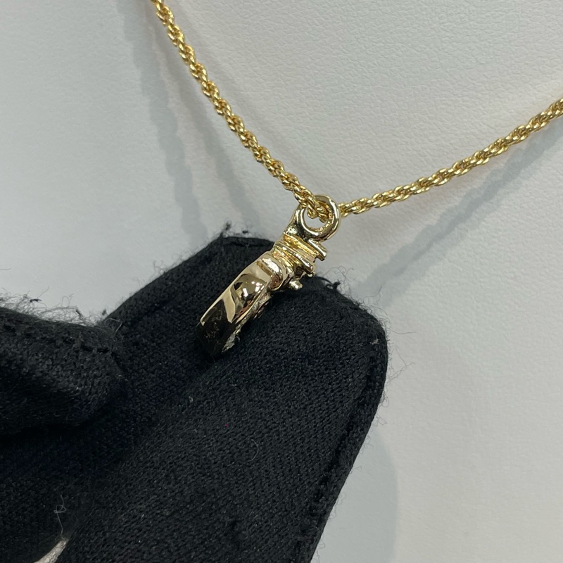 Dior 中古皇冠水鑽項鏈 I067-4