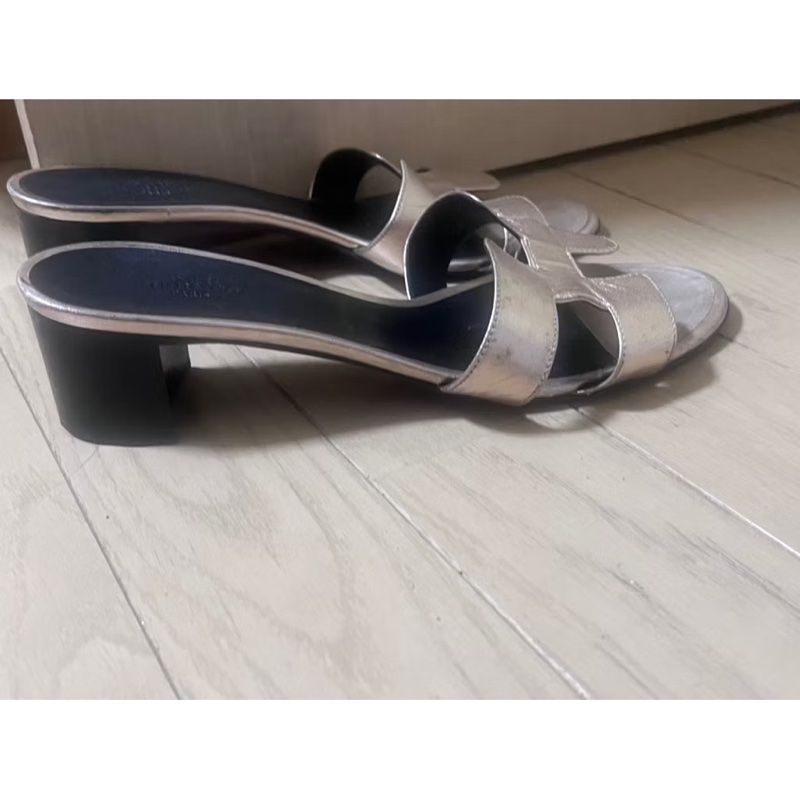 Hermès愛馬仕 H低跟拖鞋-6