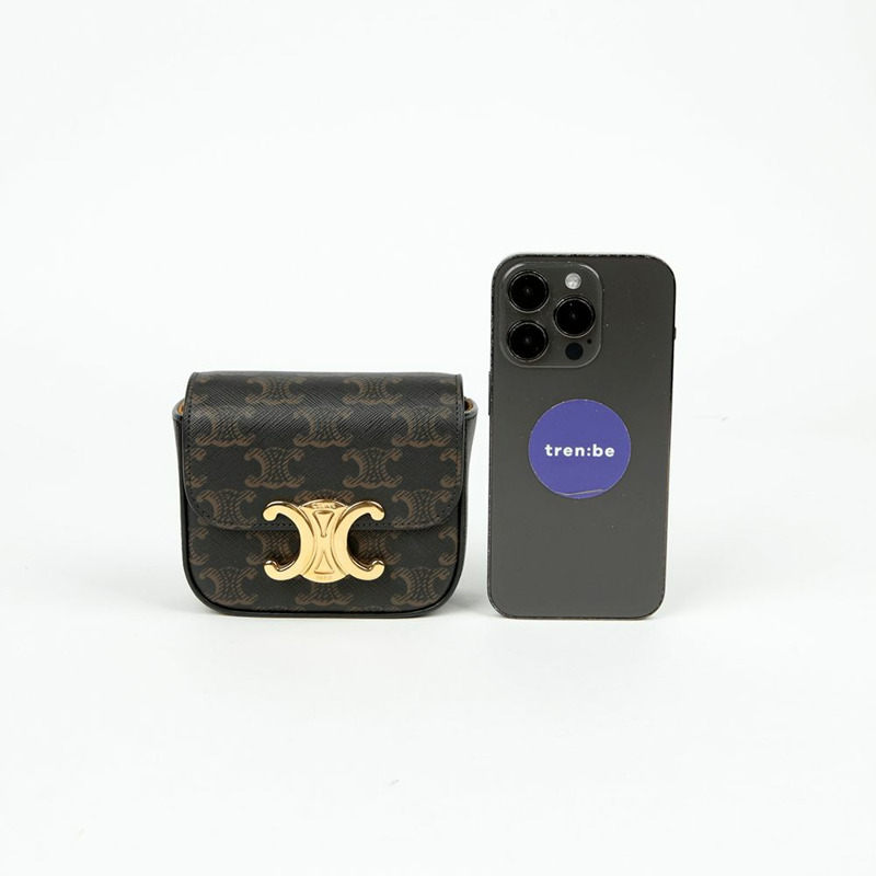 CELINE 10I512DQB Claude迷你肩斜背包-6
