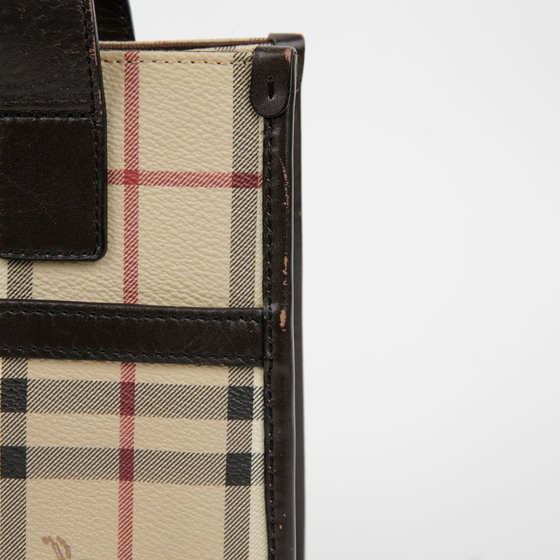 BURBERRY Nova 格紋手提包-4