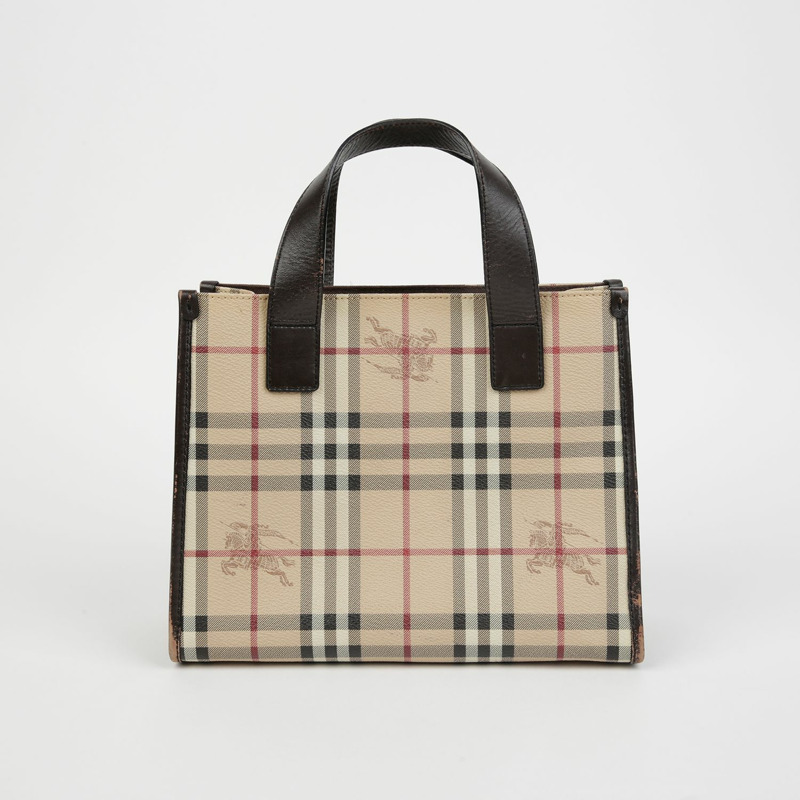 BURBERRY Nova 格紋手提包-6