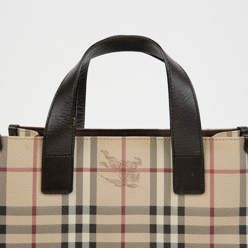 BURBERRY Nova 格紋手提包-8