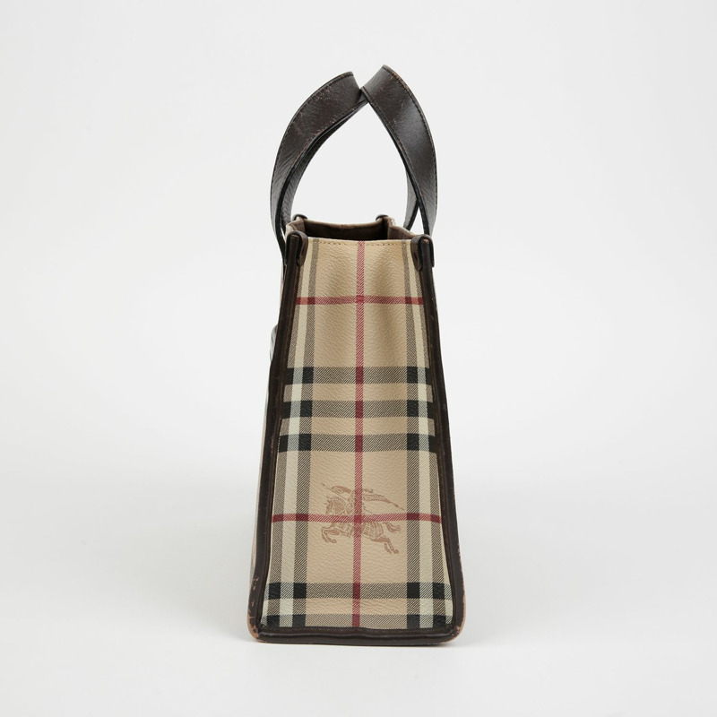 BURBERRY Nova 格紋手提包-10
